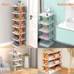 6 Layer Foldable Shoe Rack, Portable Storage Organizer for Home & Office - Front View by Nari Haat, Indian ethnic wea...