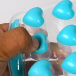 Easy Push -UP ice Tray, With Flexible Silicon Bottom, Heart Shape 18 Cube Trays - Full Detail by Nari Haat, Indian et...