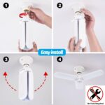 Fan Blade LED Light Bulb, Super Bright Angle Adjustable Home Ceiling - Fabric Detail by Nari Haat, Indian ethnic wear...