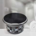 Large Capacity Plastic Bathroom Set of 7 Pc - Back View by Nari Haat, Indian ethnic wear, women clothing, designer suit