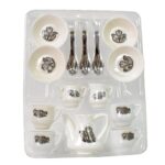 Tickles Tea toy Set | Coffee Kitchen Plastic Set (14 Pcs / Mix Size & Design) - Full Detail by Nari Haat, Indian ethn...