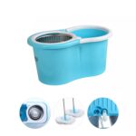 Rapid Steel Spinner Bucket Mop 360 Degree Wringer with 2 Absorbers for Home Office - Image 4