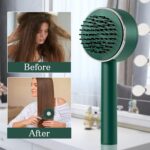 Air Cushion Massage Brush with Long Handle & Self-Cleaning Detangling Comb - Full Detail by Nari Haat, Indian ethnic ...