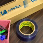 Flipkart Print Blue Tape For Packaging Gifts - Closeup Embroidery by Nari Haat, Indian ethnic wear, women clothing, d...