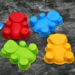 Set of 4 Silicone Animal Moulds for Cake, Chocolate, Soap & Candle Making, Diwali - Fabric Detail by Nari Haat, India...