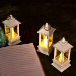 Classic Style Lantern With Artificial Rustic Battery-Operated Flameless Candle Light For Home Decoration (Pack of 24)...