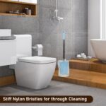 Toilet Plastic Brush with Holder Stand Western and Indian Toilet Bathroom Cleaning - Full Detail by Nari Haat, Indian...