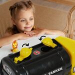 Big Heavy Duty Unbreakable Toy Truck with Sound | Friction Powered Oil-Water Tanker - Neckline Detail by Nari Haat, I...