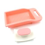 Socks Washing Board used in all kinds of household bathroom places - Neckline Detail by Nari Haat, Indian ethnic wear...