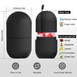 Face Ice Roller Massager for Swelling & Puffiness Reduction (Black) - Neckline Detail by Nari Haat, Indian ethnic wea...