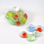 Glass Gem Stone, Flat Round Marbles Pebbles for Vase Fillers, Attractive pebbles for Aquarium Fish Tank. - Image 6