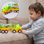 Small Green and yellow Toy Truck. - Closeup Embroidery by Nari Haat, Indian ethnic wear, women clothing, designer suit