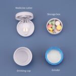 4-in-1 Medicine Cutter, Crusher, Storage Box for Pills - Image 8