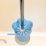 Toilet Plastic Brush with Holder Stand Western and Indian Toilet Bathroom Cleaning - Sleeve Design by Nari Haat, Indi...