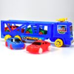 Toy Set Truck with 4 Mini Cars Toy Vehicles for Children - Fabric Detail by Nari Haat, Indian ethnic wear, women clot...