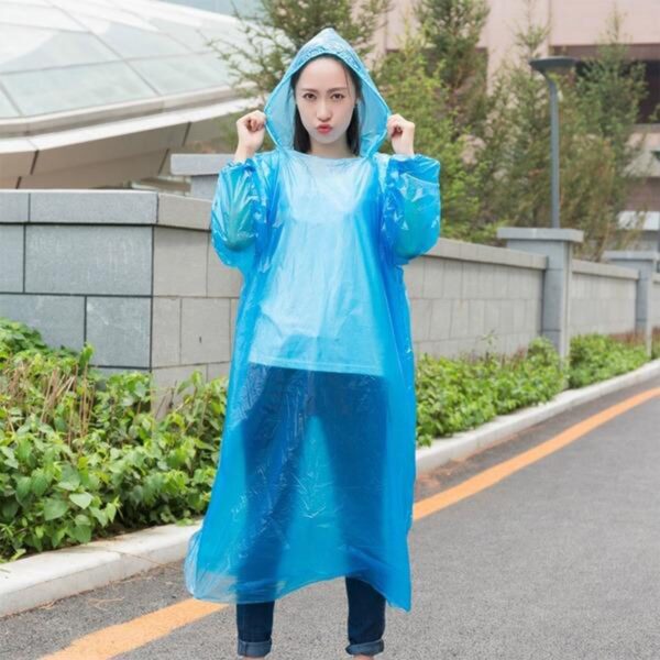 Disposable Rain Coat – Protection from Rain and Storms to Keep You Clean & Dry - Front View by Nari Haat, Indian et...