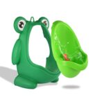 Cute Frog Standing Potty Training Urinal for Boys - Toilet with Funny Aiming Target - Neckline Detail by Nari Haat, I...