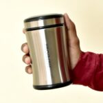 Stainless Steel Bottle for Water & Beverages (300ML Approx.) - Neckline Detail by Nari Haat, Indian ethnic wear, wome...