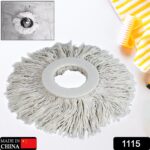 Microfiber Spin Mop Head – Round Shape Standard Size Refill for All Mop Types - Image 2