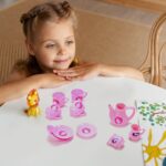 Tickles Tea toy Set | Coffee Kitchen Plastic Set Toy for Kids, Boys & Girls (15Pcs) - Neckline Detail by Nari Haat, I...
