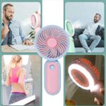 Mini Handheld Portable Rechargeable Fan Easy to Carry for Home Office Travel - Sleeve Design by Nari Haat, Indian eth...