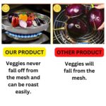 Steel Roaster Grill Jali For Tandoor & Chapati Roast Use ( 1 pc ) - Neckline Detail by Nari Haat, Indian ethnic wear,...