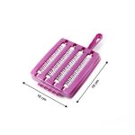 Plastic Handheld Carpet Roller Brush Cleaning with Dust Crumb Collector, Wet - Neckline Detail by Nari Haat, Indian e...