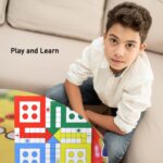 Ludo Design Foldable Study & Laptop Table for Children with Tablet Slot & Cup Holder - Back View by Nari Haat, Indian...