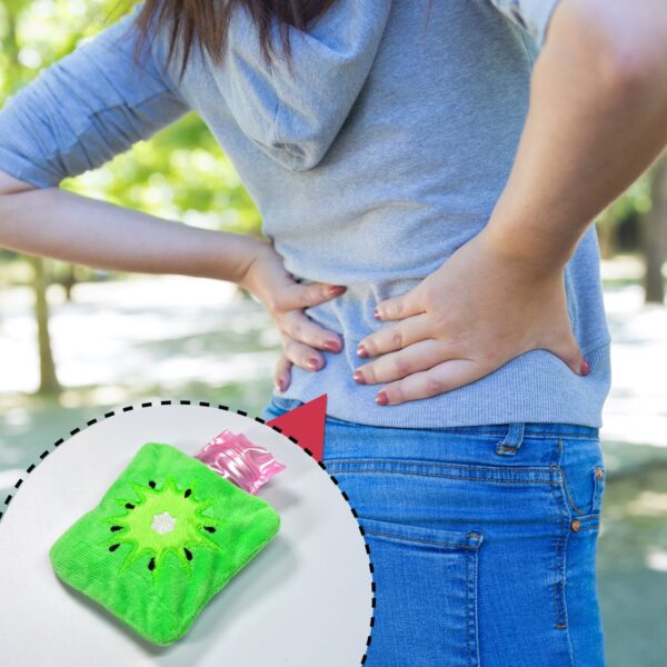 Green Sun Compact Hot Water Bag with Cover - Front View by Nari Haat, Indian ethnic wear, women clothing, designer suit