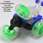 Rechargeable 360° Stunt Remote Control Car with 3D Lights & Music for Kids - Closeup Embroidery by Nari Haat, Indian...