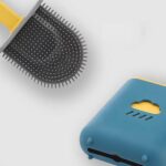 Silicone Toilet Brush with Holder (Without Box) - Full Detail by Nari Haat, Indian ethnic wear, women clothing, desig...