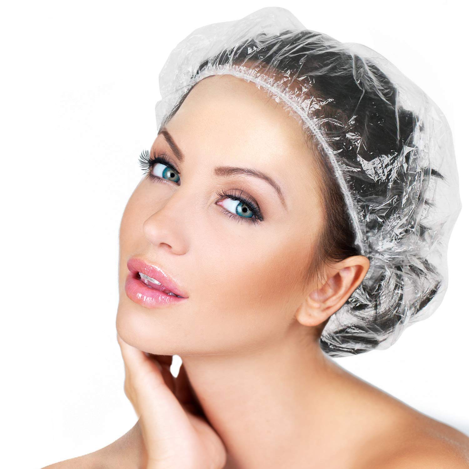 Large Disposable Waterproof Shower Caps for Women