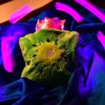 Green Sun Compact Hot Water Bag with Cover - Back View by Nari Haat, Indian ethnic wear, women clothing, designer suit