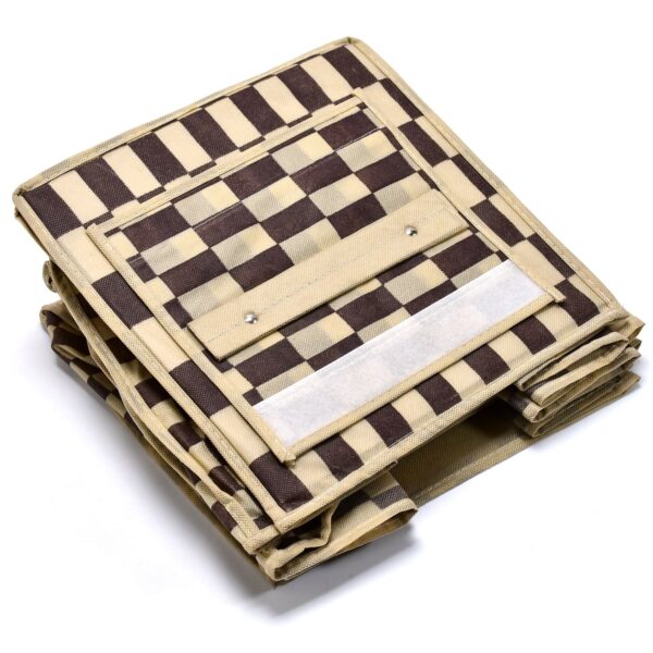 Fabric Hanging 2-Shelf Closet Cloth Organizer - Front View by Nari Haat, Indian ethnic wear, women clothing, designer...