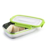 stainless Steel Lunch Pack for Office & School Use - Back View by Nari Haat, Indian ethnic wear, women clothing, desi...