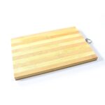 Natural Wood Chopping Board for Kitchen – Vegetables, Fruits & Cheese, BPA Free - Back View by Nari Haat, Indian et...