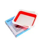 Refrigerator Folding Storage Box – Fridge Basket, Sliding Storage Racks & Tray - Back View by Nari Haat, Indian eth...