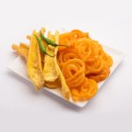 Square Plastic Dinner Plate Set (Set of 6 Pcs) Colorful Snacks / Breakfast Plate (Set of 6 Pcs) - Sleeve Design by Na...