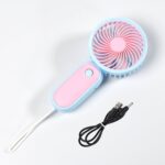 Mini Handheld Portable Rechargeable Fan Easy to Carry for Home Office Travel - Back View by Nari Haat, Indian ethnic ...