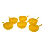 Plastic Soup Bowl & Spoon Set for Kitchen (6-Pcs) - Full Detail by Nari Haat, Indian ethnic wear, women clothing, des...