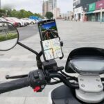 Mobile Phone Holder  View Mirror Mount Solid Metal Cradle for Bike and Phones - Full Detail by Nari Haat, Indian ethn...