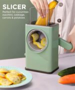 Vegetable Shredder Round Mandolin Slicer, Grater,  Salad Maker for Vegetable, Fruit - Neckline Detail by Nari Haat, I...