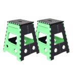 1pc 18inch Folding Stool Adults and Kids, Also For Kitchen Stepping With (Brown Box) - Closeup Embroidery by Nari Haa...