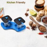 2-Piece Dining Stand with Pickle Jar, Spice Tray & Spoons - Closeup Embroidery by Nari Haat, Indian ethnic wear, wome...