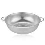 Stainless Steel Rice Vegetables Washing Bowl Strainer Collapsible Strainer. - Sleeve Design by Nari Haat, Indian ethn...