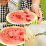 Multifunctional 2 1 Melon Baller - Stainless Steel Dig Scoop Fruit Carving Knife - Image 5