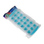 Easy Push -UP ice Tray, With Flexible Silicon Bottom, Heart Shape 18 Cube Trays - Neckline Detail by Nari Haat, India...