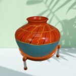 Multipurpose Matka Stand / Plant Pot Water Pot Stand Plastic for Home & Kitchen (1Pc) - Sleeve Design by Nari Haat, I...