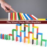 120Pc Dominoes Blocks Set Multicolor Wooden Toy Building Indoor Game Toy. - Image 6