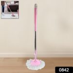Stainless Steel 360° Rotating Mop with Microfiber Head & Adjustable Rod - With Dupatta by Nari Haat, Indian ethnic w...